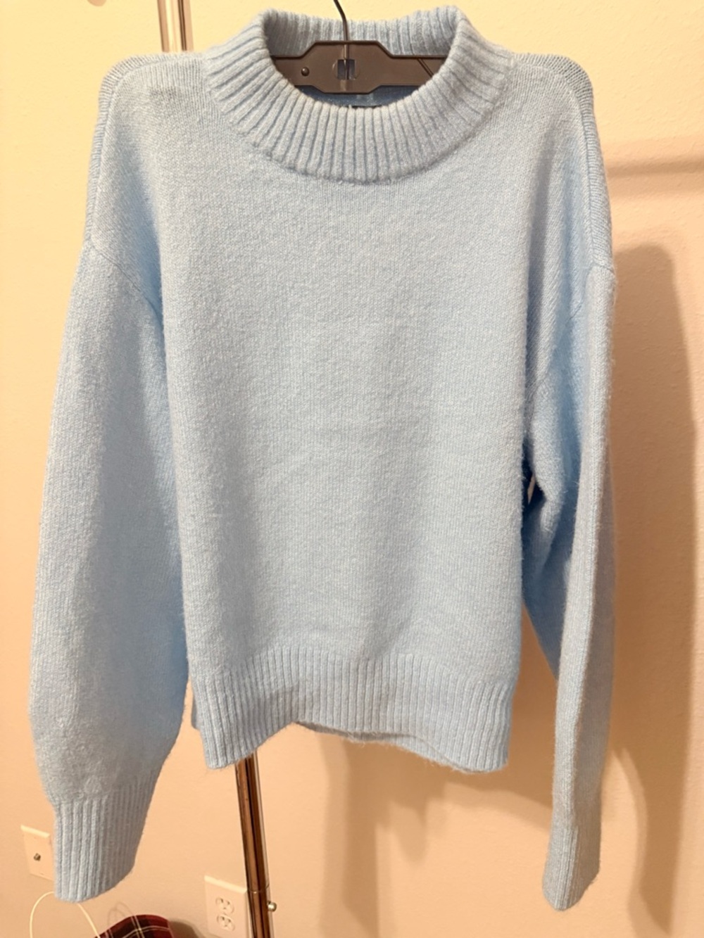 Ann Taylor Light Blue Turtleneck Knit Sweater